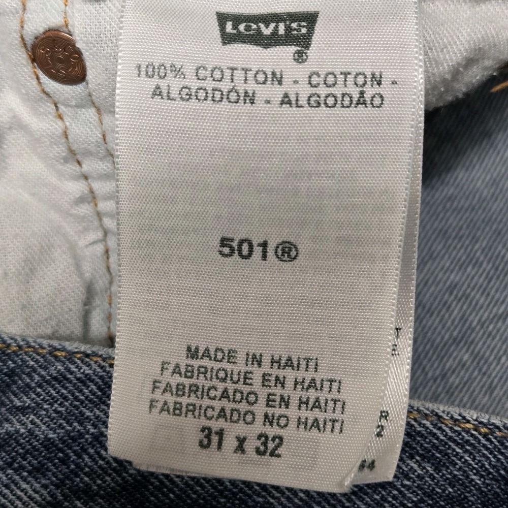 Vtg 80s 90s Levis 501XX Button Fly Jeans Size 30x31 (tag 31x32) Red Bat Wing VGC - Picture 12 of 13